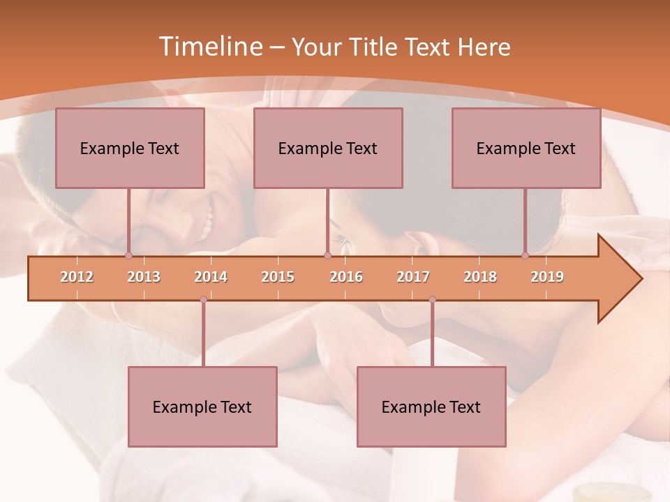 A Woman Getting A Back Massage From A Man PowerPoint Template
