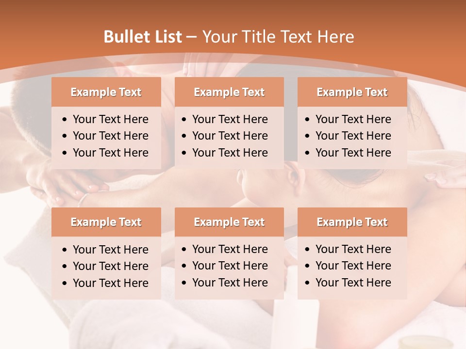 A Woman Getting A Back Massage From A Man PowerPoint Template