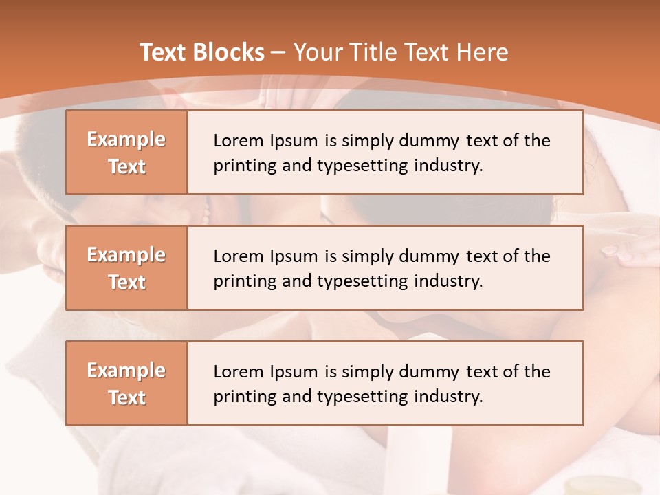 A Woman Getting A Back Massage From A Man PowerPoint Template