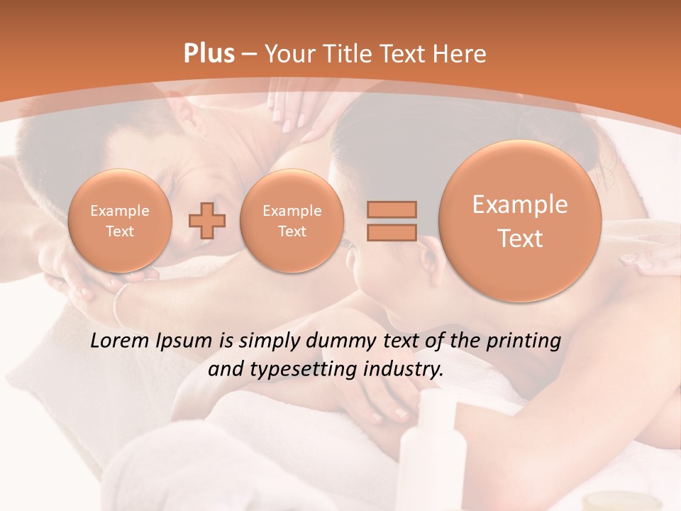 A Woman Getting A Back Massage From A Man PowerPoint Template