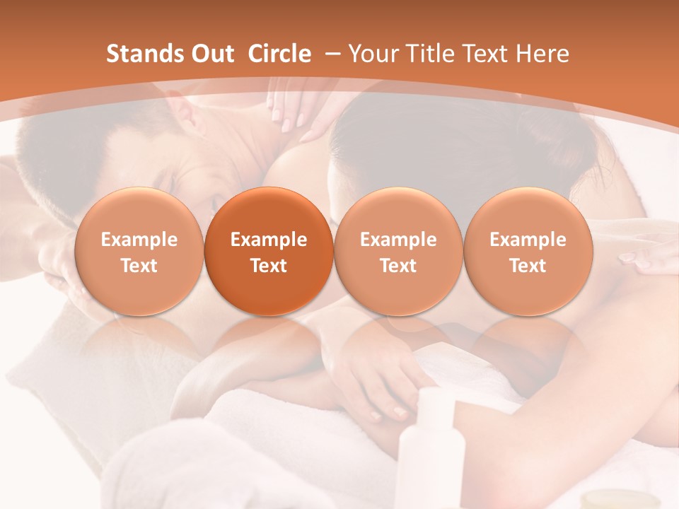 A Woman Getting A Back Massage From A Man PowerPoint Template