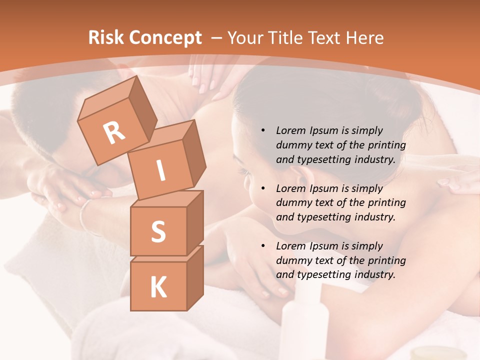 A Woman Getting A Back Massage From A Man PowerPoint Template