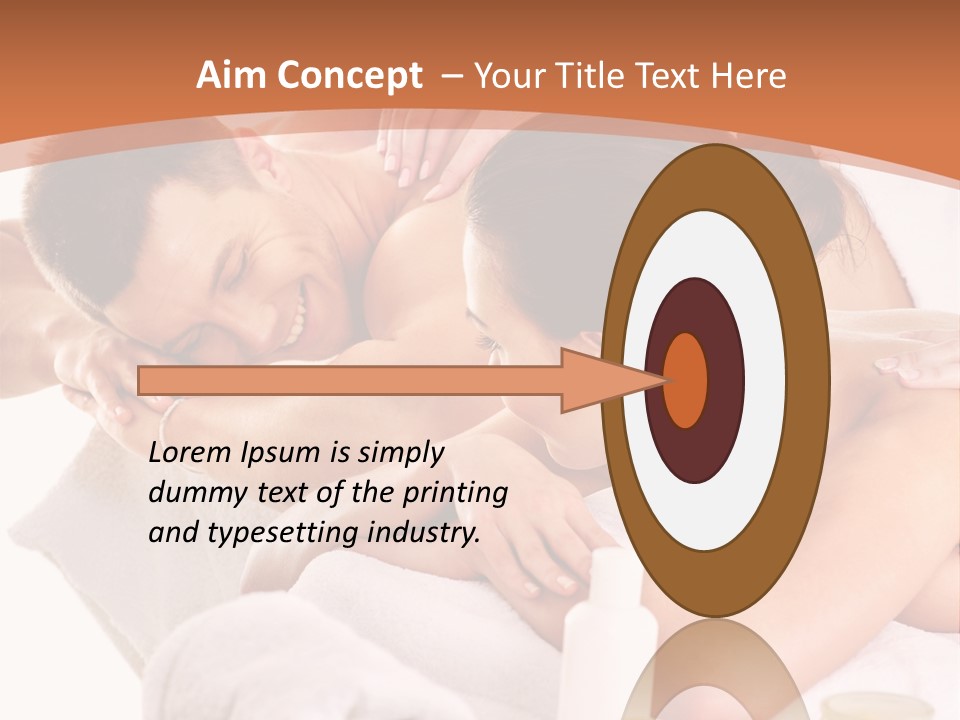 A Woman Getting A Back Massage From A Man PowerPoint Template