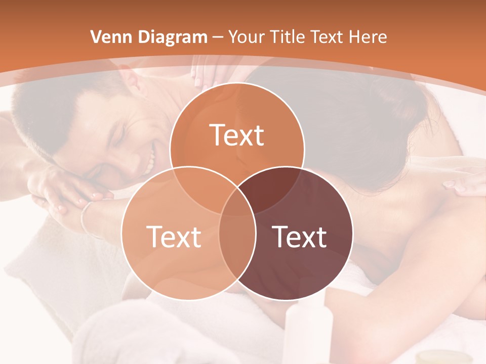 A Woman Getting A Back Massage From A Man PowerPoint Template