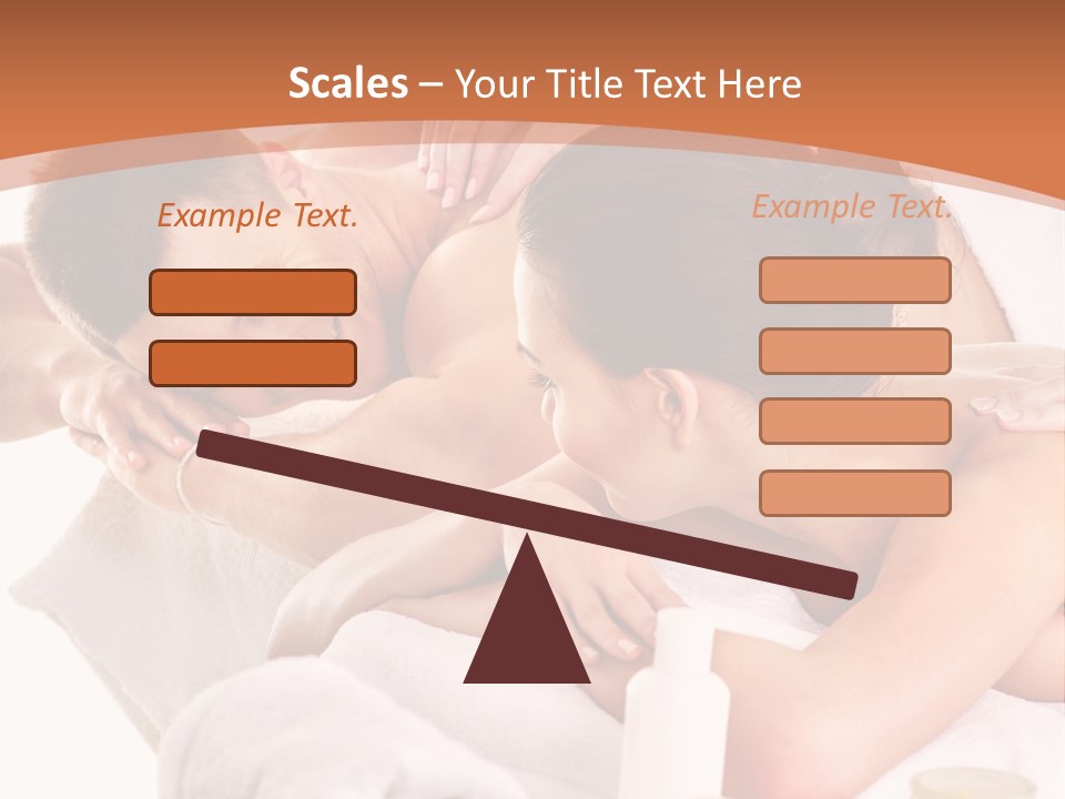 A Woman Getting A Back Massage From A Man PowerPoint Template