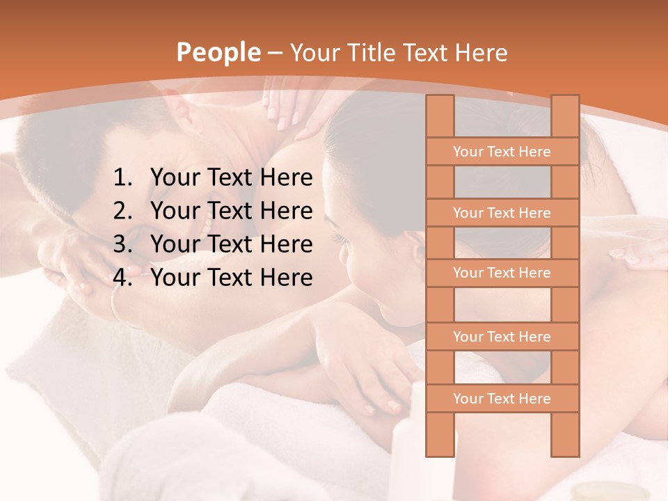 A Woman Getting A Back Massage From A Man PowerPoint Template