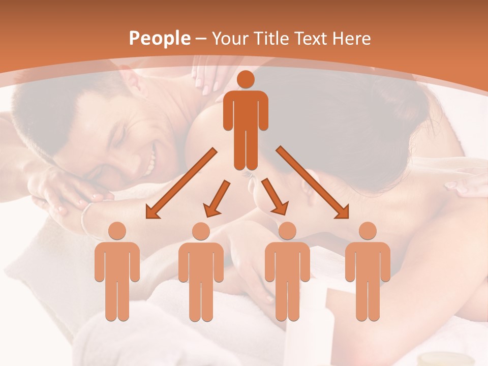 A Woman Getting A Back Massage From A Man PowerPoint Template