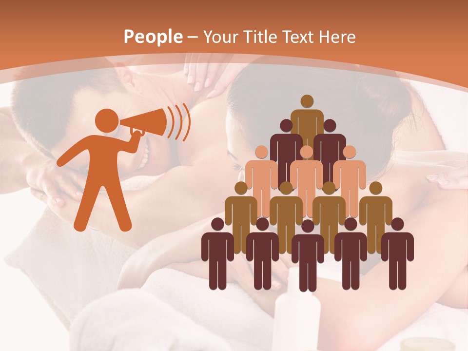 A Woman Getting A Back Massage From A Man PowerPoint Template