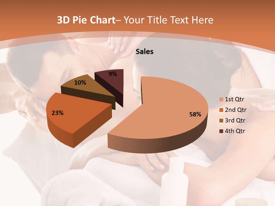 A Woman Getting A Back Massage From A Man PowerPoint Template