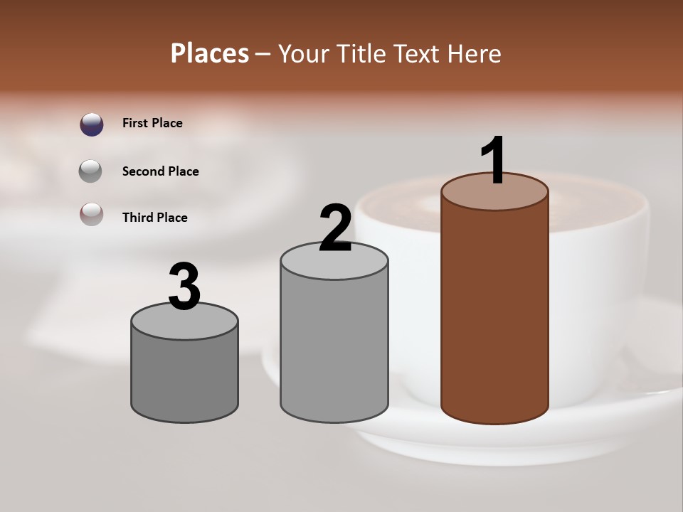 A Cup Of Coffee Sitting On Top Of A Saucer PowerPoint Template
