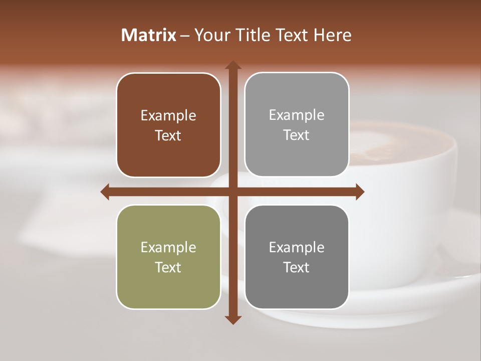A Cup Of Coffee Sitting On Top Of A Saucer PowerPoint Template
