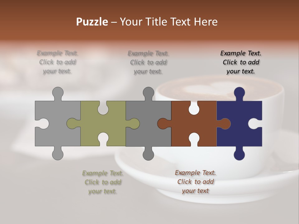 A Cup Of Coffee Sitting On Top Of A Saucer PowerPoint Template