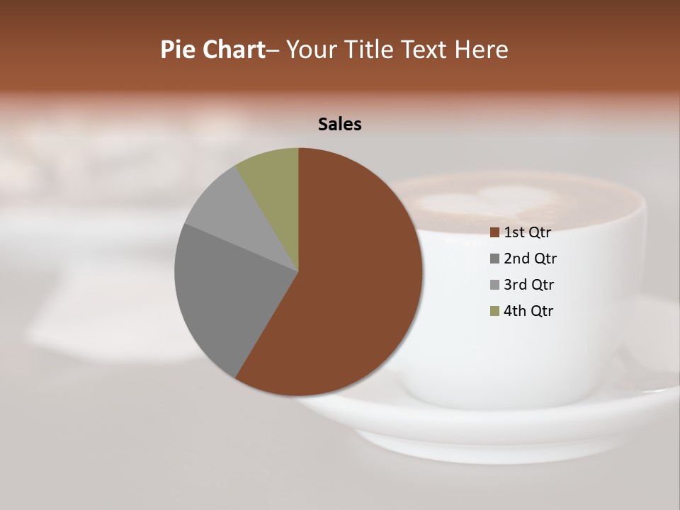 A Cup Of Coffee Sitting On Top Of A Saucer PowerPoint Template
