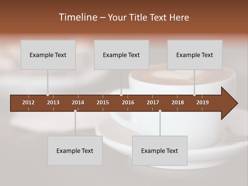 A Cup Of Coffee Sitting On Top Of A Saucer PowerPoint Template
