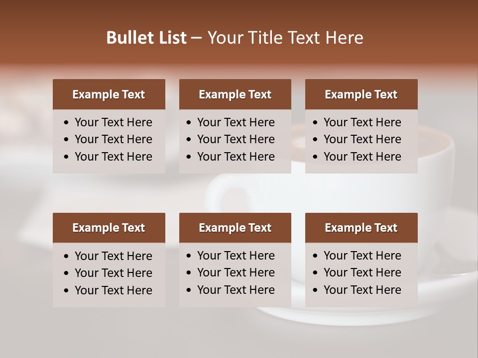 A Cup Of Coffee Sitting On Top Of A Saucer PowerPoint Template
