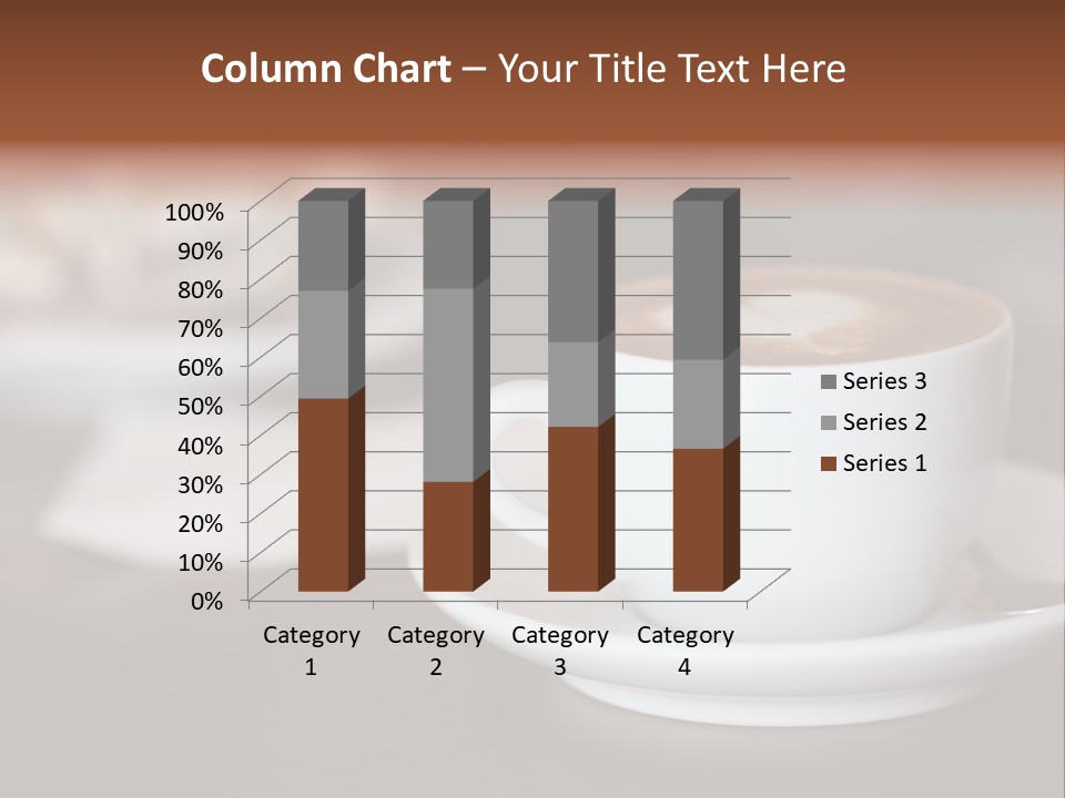A Cup Of Coffee Sitting On Top Of A Saucer PowerPoint Template