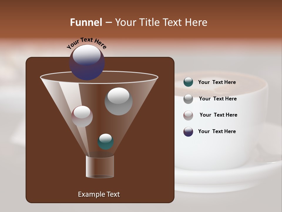 A Cup Of Coffee Sitting On Top Of A Saucer PowerPoint Template
