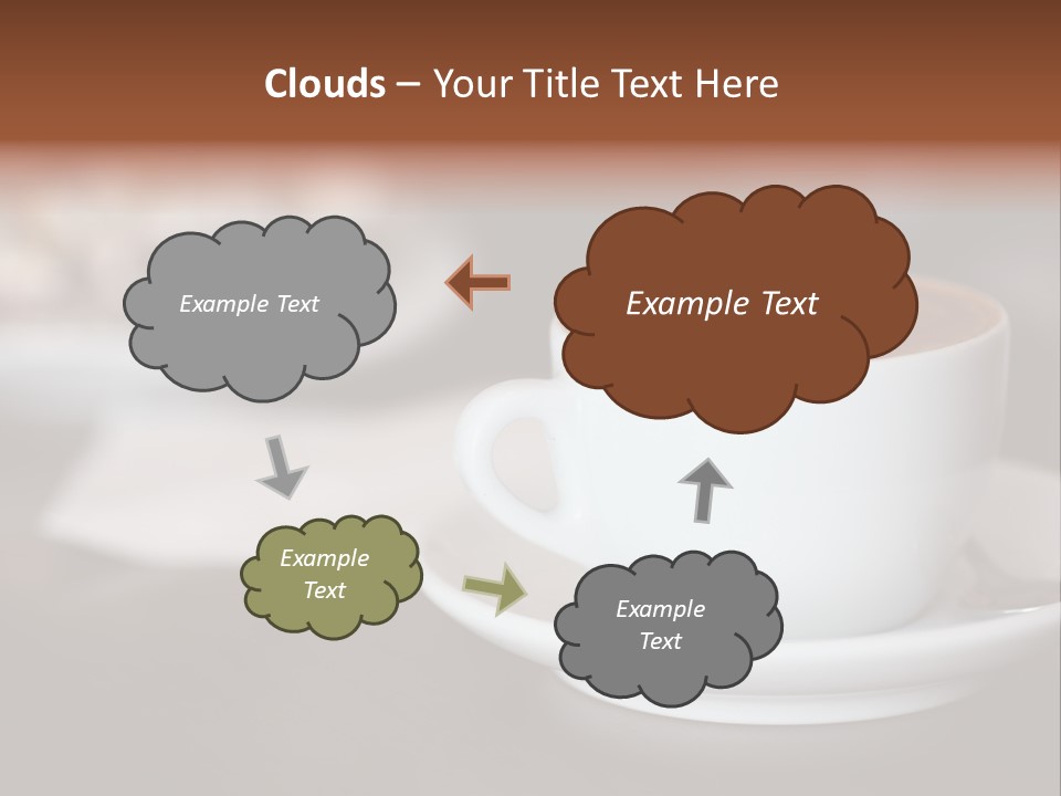 A Cup Of Coffee Sitting On Top Of A Saucer PowerPoint Template