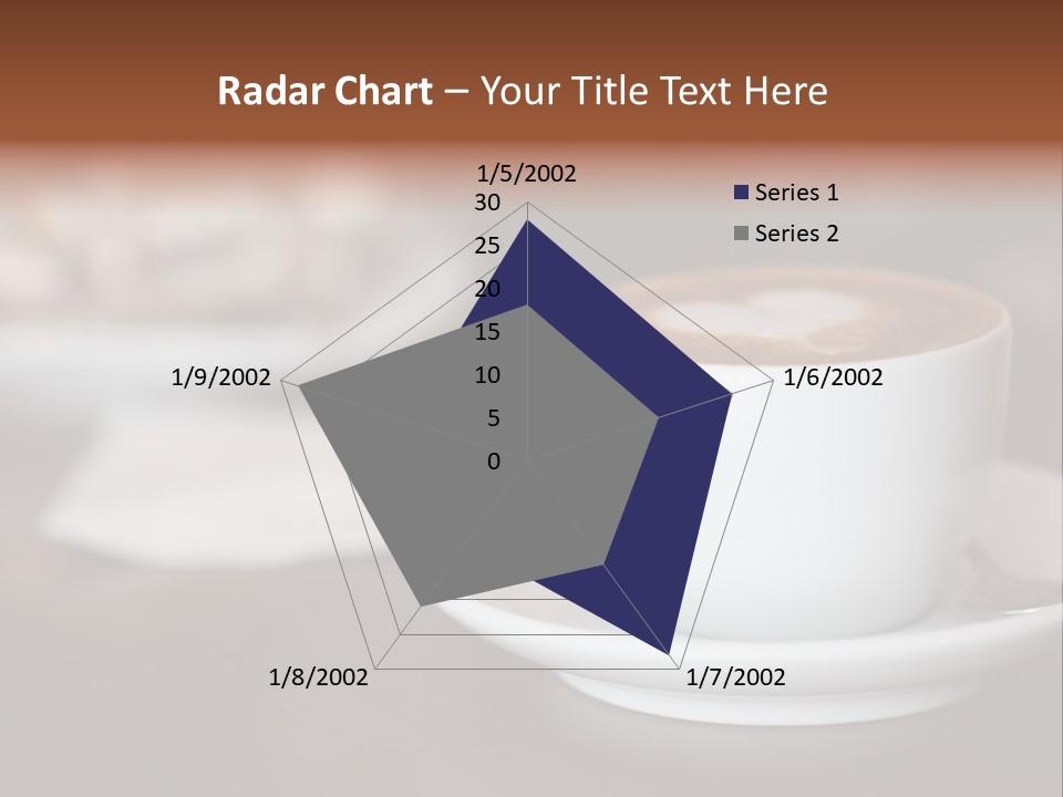A Cup Of Coffee Sitting On Top Of A Saucer PowerPoint Template