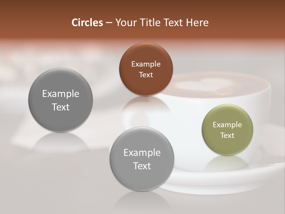 A Cup Of Coffee Sitting On Top Of A Saucer PowerPoint Template