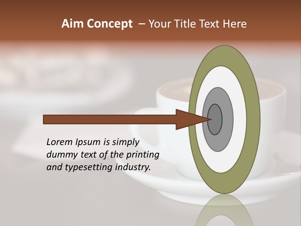 A Cup Of Coffee Sitting On Top Of A Saucer PowerPoint Template