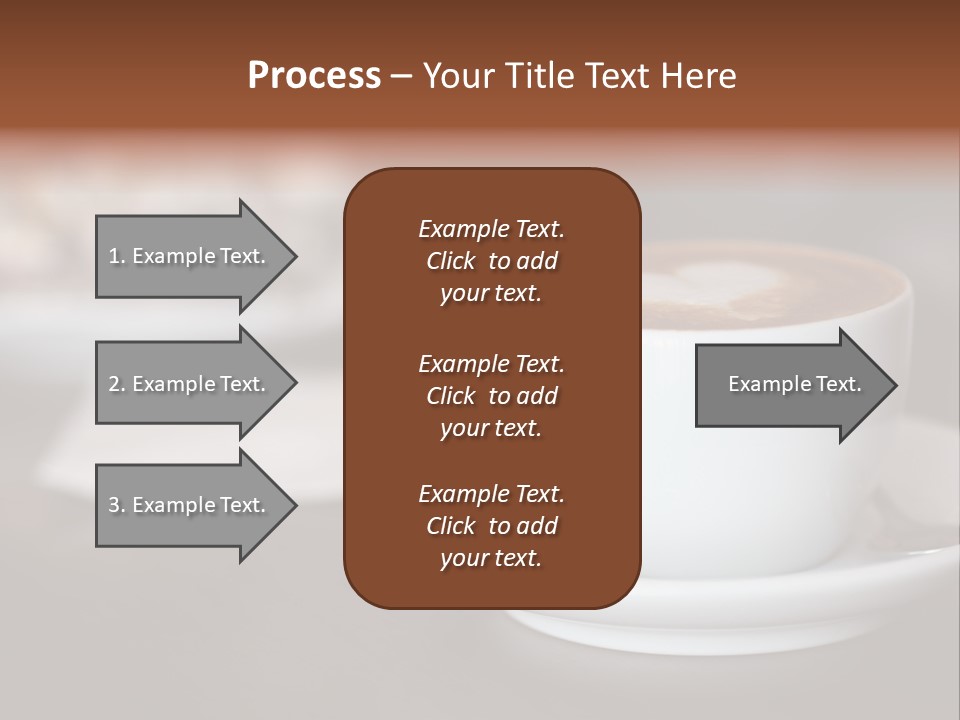 A Cup Of Coffee Sitting On Top Of A Saucer PowerPoint Template