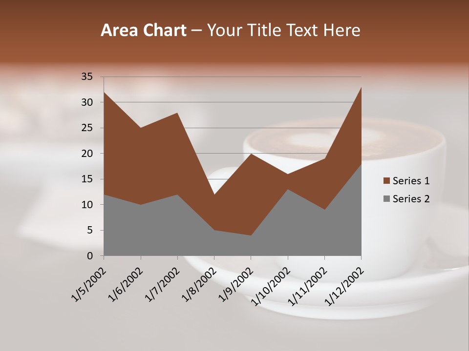 A Cup Of Coffee Sitting On Top Of A Saucer PowerPoint Template