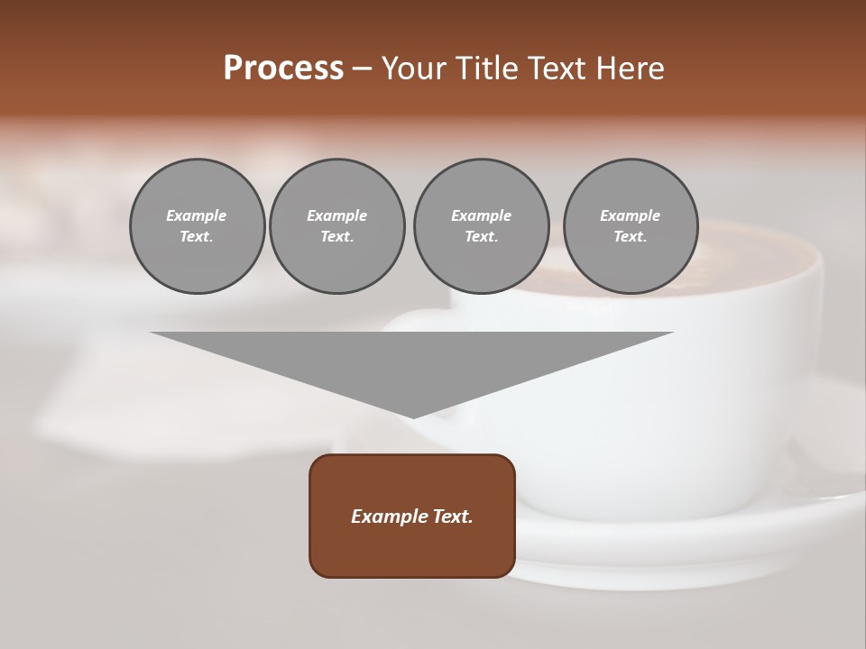A Cup Of Coffee Sitting On Top Of A Saucer PowerPoint Template