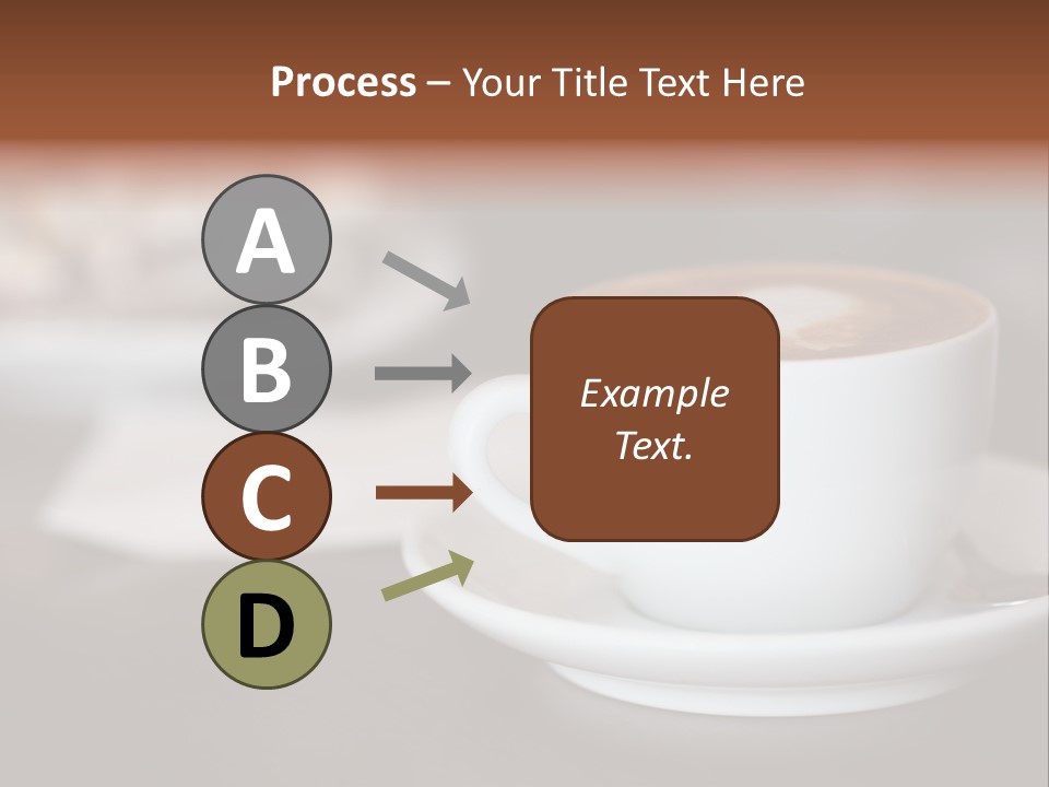 A Cup Of Coffee Sitting On Top Of A Saucer PowerPoint Template