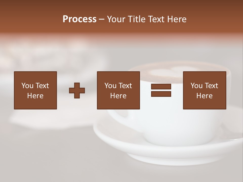 A Cup Of Coffee Sitting On Top Of A Saucer PowerPoint Template