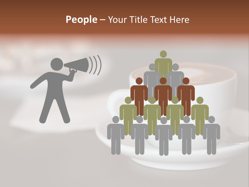 A Cup Of Coffee Sitting On Top Of A Saucer PowerPoint Template