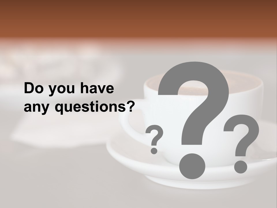 A Cup Of Coffee Sitting On Top Of A Saucer PowerPoint Template