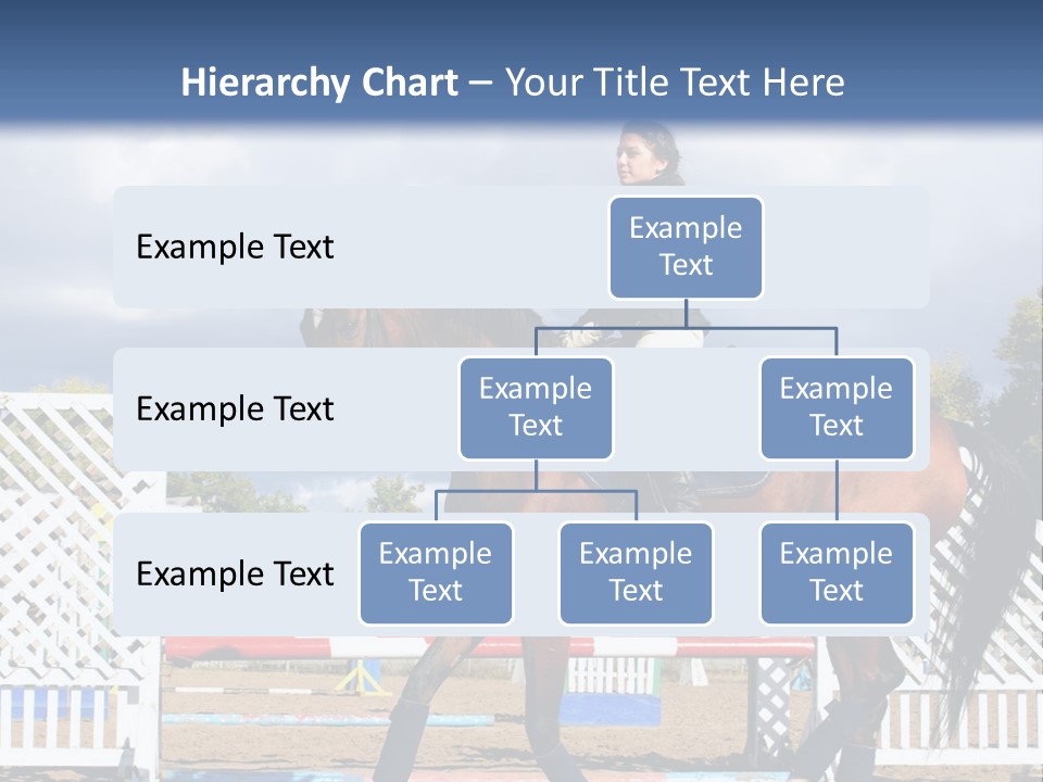 A Woman Riding On The Back Of A Brown Horse PowerPoint Template