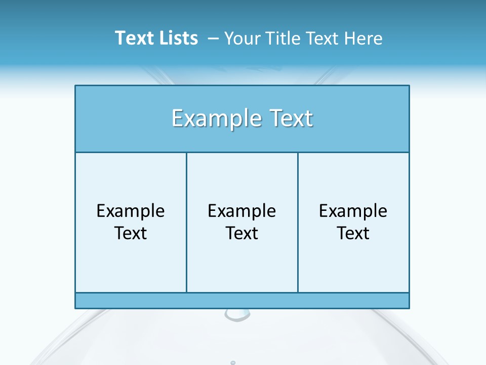 A Blue And White Hourglass With Water In It PowerPoint Template