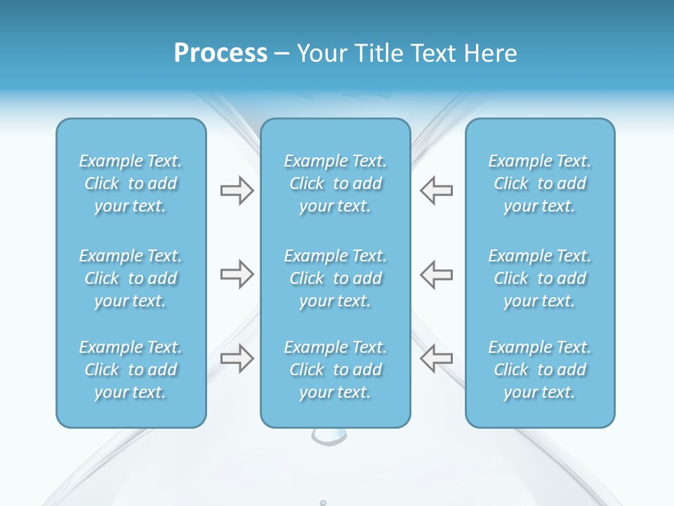 A Blue And White Hourglass With Water In It PowerPoint Template