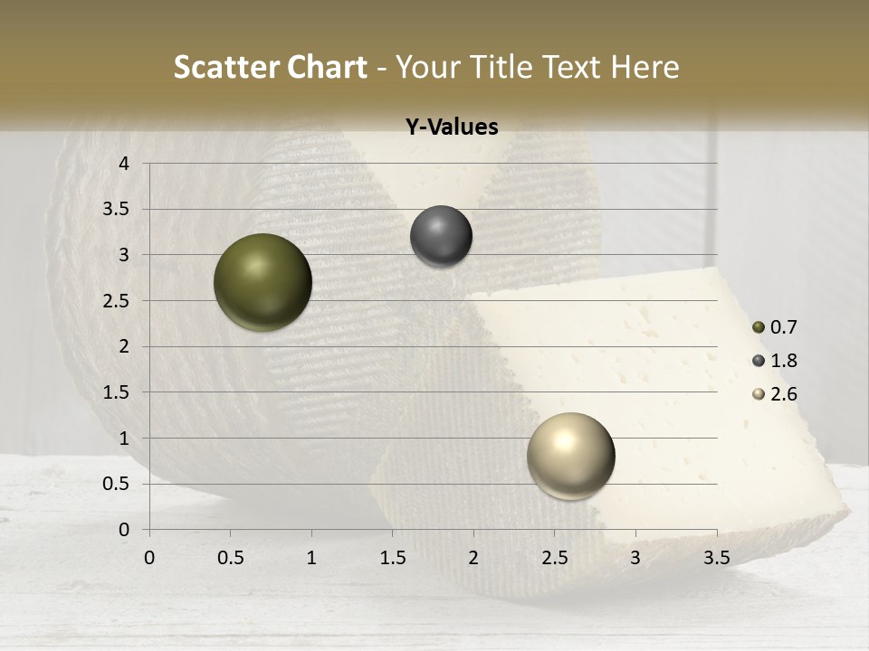 A Piece Of Cheese On Top Of A Wooden Table PowerPoint Template
