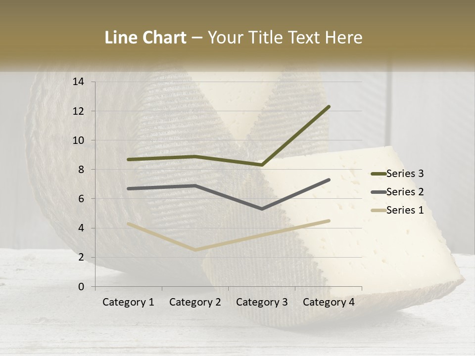 A Piece Of Cheese On Top Of A Wooden Table PowerPoint Template