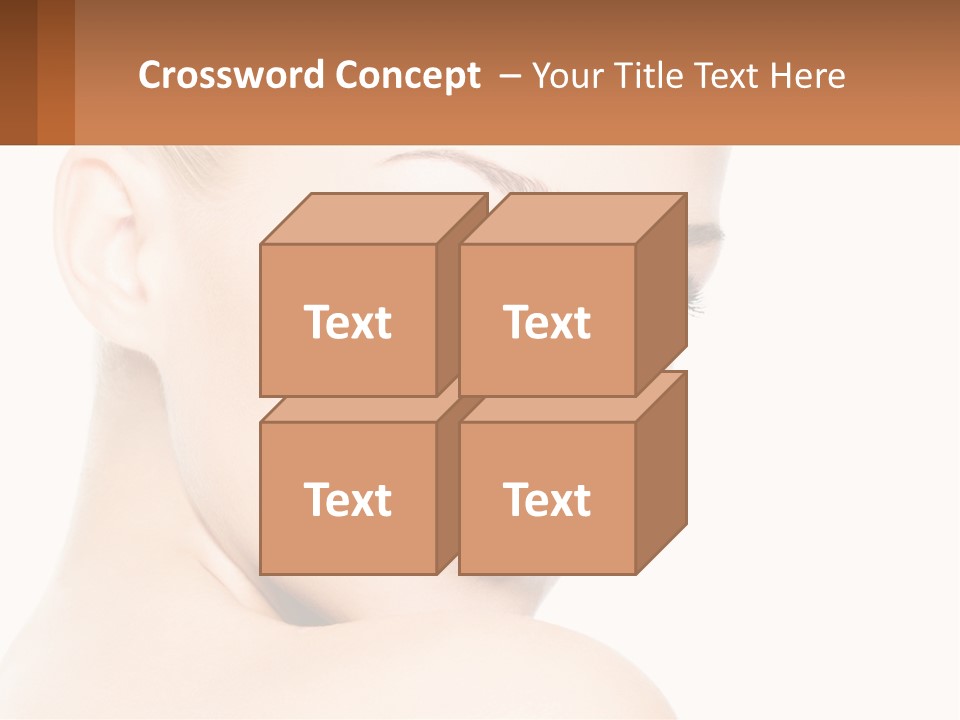 A Beautiful Woman With Blue Eyes Is Shown In This Powerpoint Presentation PowerPoint Template