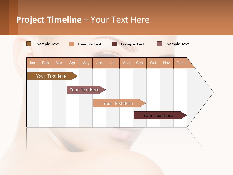 A Beautiful Woman With Blue Eyes Is Shown In This Powerpoint Presentation PowerPoint Template