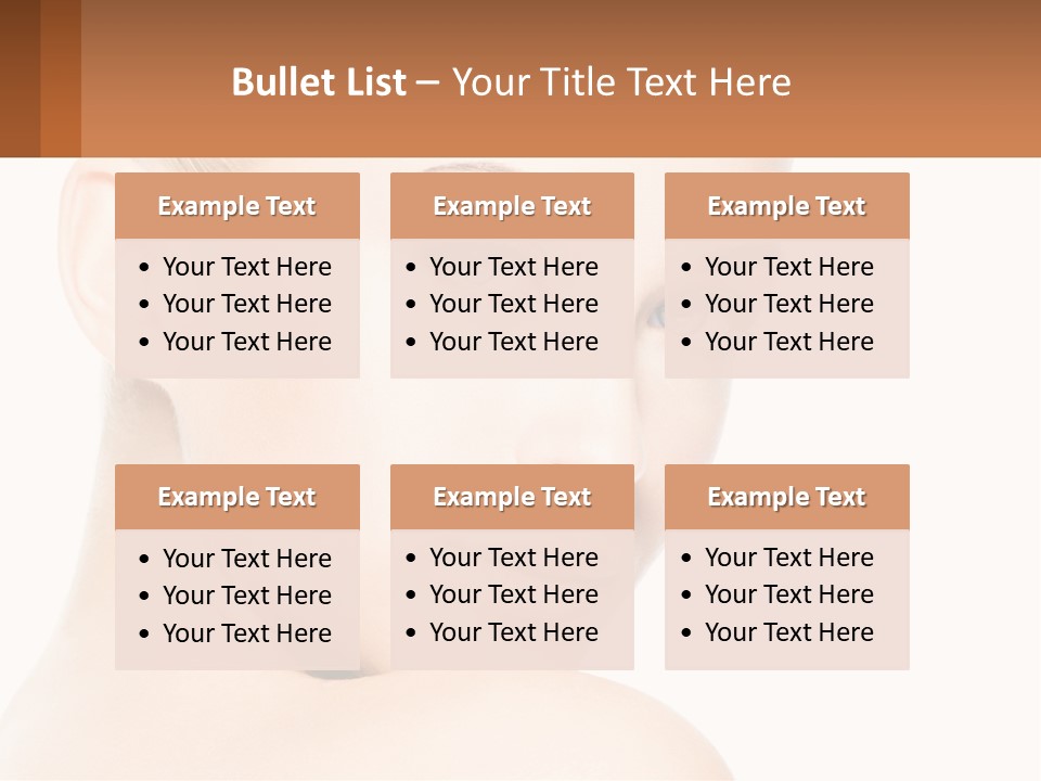 A Beautiful Woman With Blue Eyes Is Shown In This Powerpoint Presentation PowerPoint Template