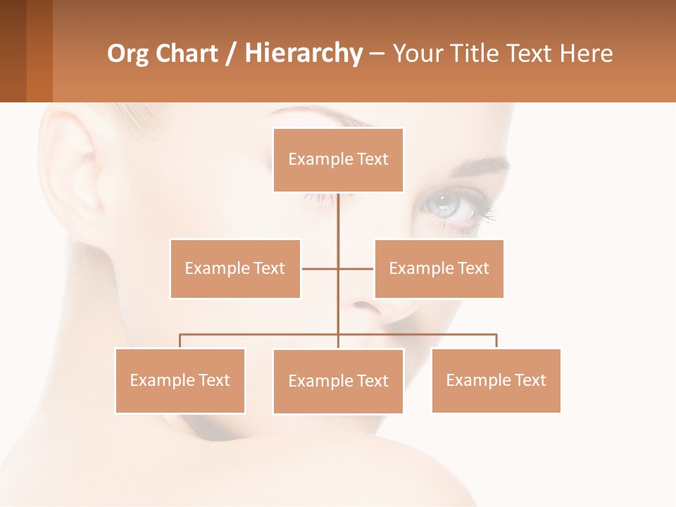 A Beautiful Woman With Blue Eyes Is Shown In This Powerpoint Presentation PowerPoint Template