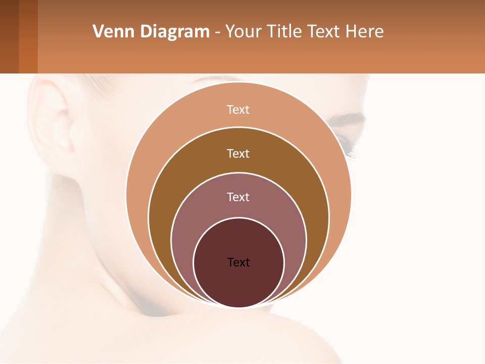 A Beautiful Woman With Blue Eyes Is Shown In This Powerpoint Presentation PowerPoint Template