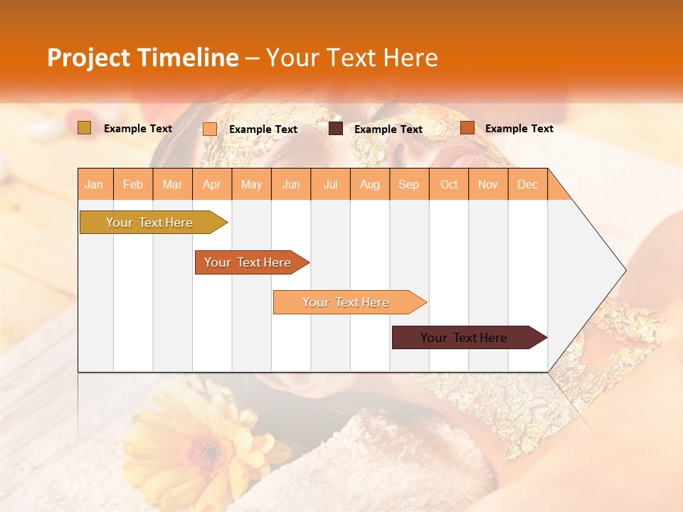 A Woman With Gold Facial Mask On Her Face PowerPoint Template