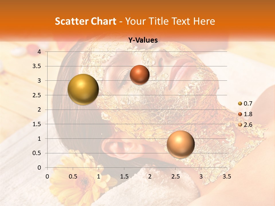 A Woman With Gold Facial Mask On Her Face PowerPoint Template