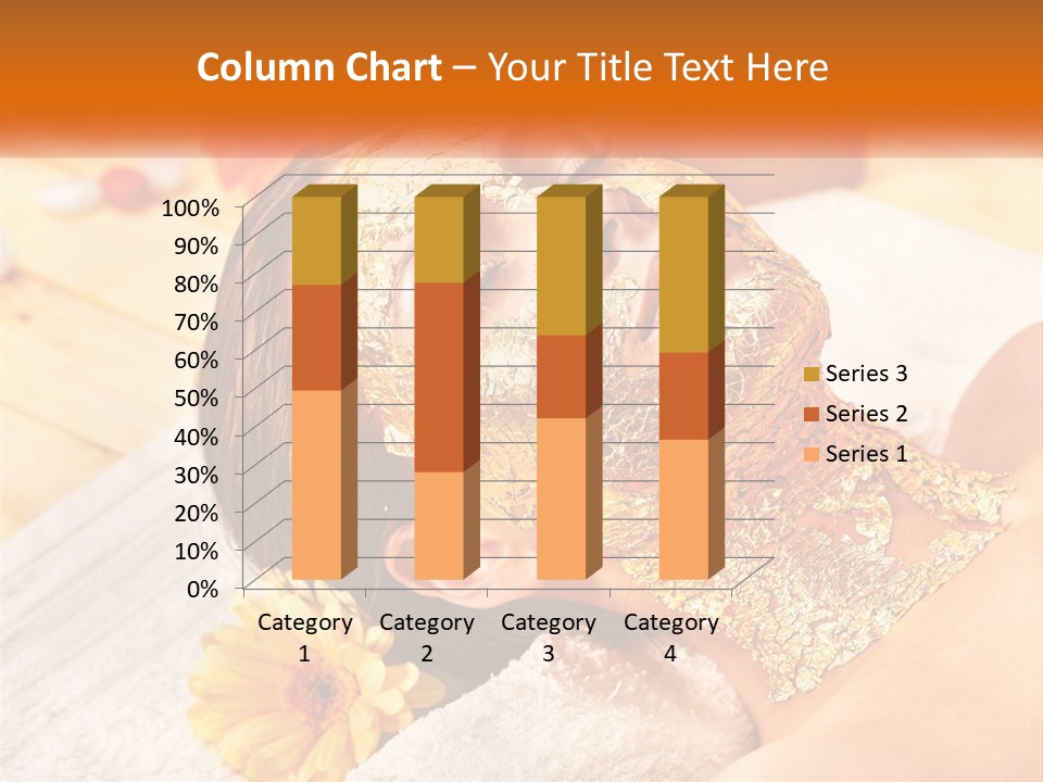 A Woman With Gold Facial Mask On Her Face PowerPoint Template
