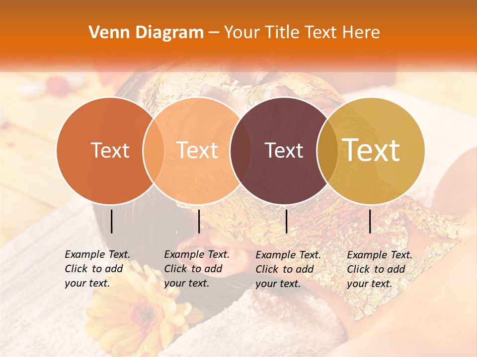 A Woman With Gold Facial Mask On Her Face PowerPoint Template