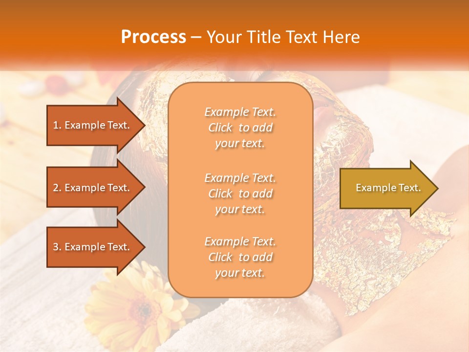 A Woman With Gold Facial Mask On Her Face PowerPoint Template