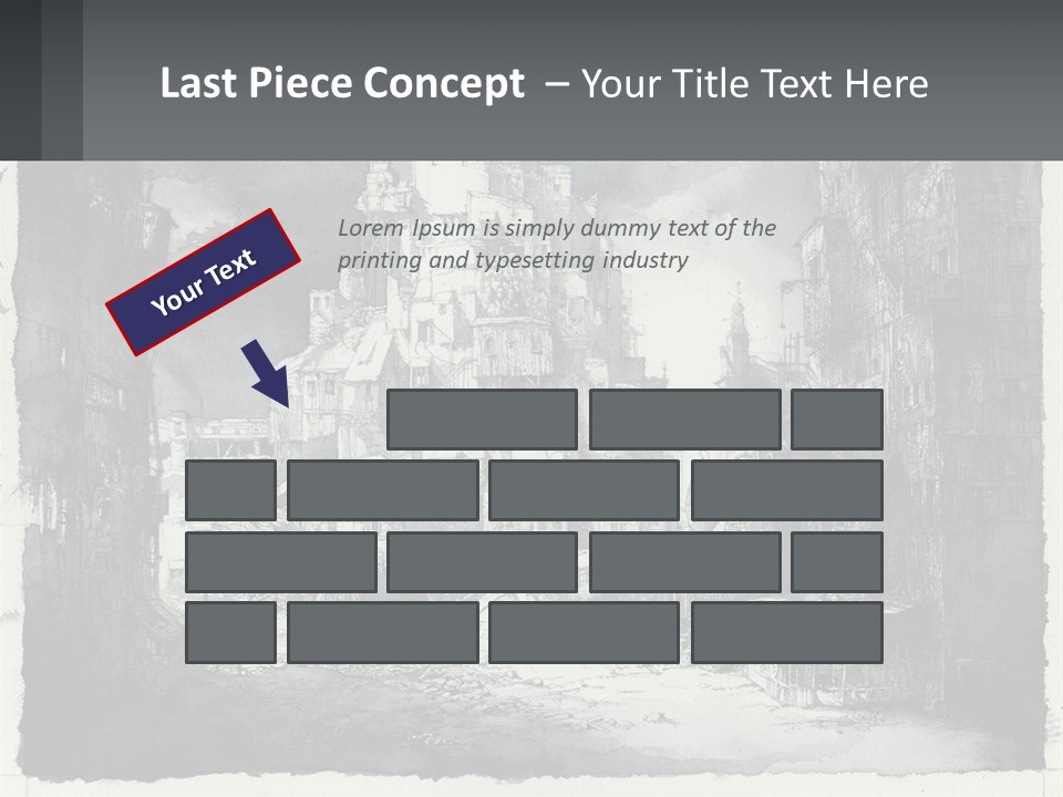 A Black And White Picture Of A City PowerPoint Template