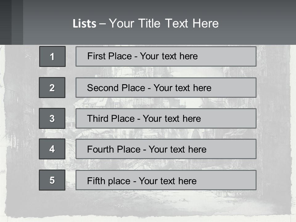 A Black And White Picture Of A City PowerPoint Template
