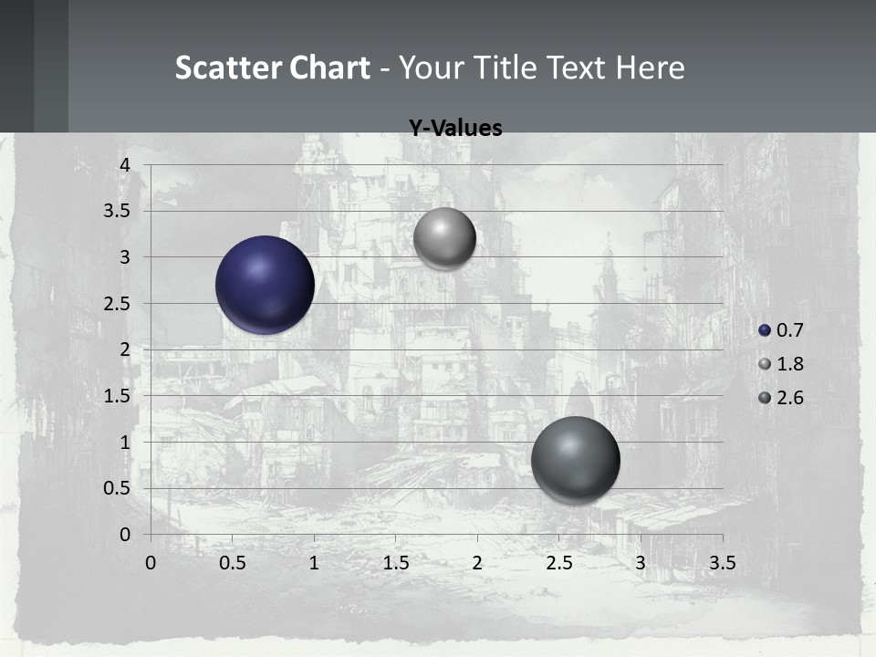A Black And White Picture Of A City PowerPoint Template